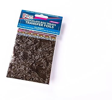 Stix2 10 Sheets von Transfer Folien Schokolade Box Behandelt Farben Gold Silber