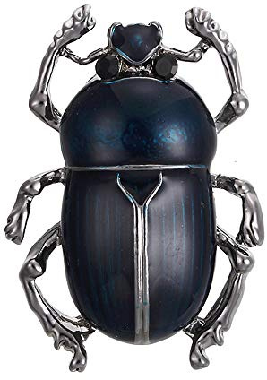Tvoip Vintage-Käfer-Brosche für Damen und Kinder, Emaille, Tier-Insekten, Brosche