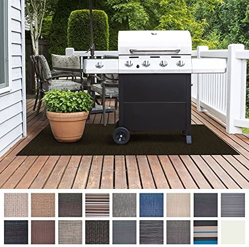 Floordirekt BBQ Grill Floor Protection Mat (90 x 180 cm) For Fire Grill, Electric Grill & Fire Pits, Large Outdoor Grill Pad Flame Retardant Barbecue Mat, Garden, Balcony, Yard Mat (Mantua)