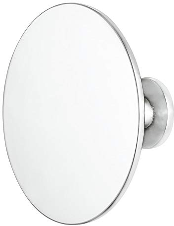 Gedotec Messing Möbelgriff Chrom poliert Schrankknopf Vintage Möbelknopf Antik für Schubladen - H1960 | Tür-Knopf groß Ø 60 mm | Kommoden-Knopf rund | 1 Stück - Design Knauf Landhaus-Stil mit Schraube