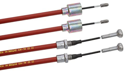 trailer parts4u Alko Longlife 247.284 247284 - 2 corde per freno, montaggio rapido, lunghezza: 890 mm, lunghezza totale: 1086 mm, cavo per rimorchio Bowden 247.284