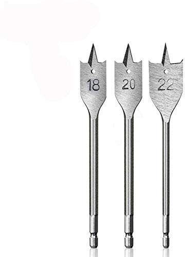 High Speed Steel Spade Flat Wood Drill Bit With Titanium Plating (10, _35mm x 151mm)