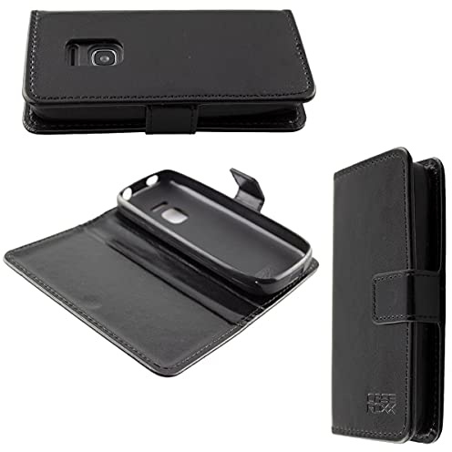 caseroxx Bookstyle-Case für Nokia 225 4G (2020), schwarz | Aufklappbare Buch-Schutzhülle mit Innenfächern und Rundumschutz für den Alltag, aus Kunstleder