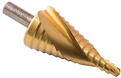 Step Drill HSS, TIN Coated 6-32MM | Drill BITS Step Tools, 1 X Qty - T3013