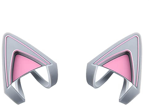 HUYUN Auriculares de silicona Cat Kitty Orejas accesorio accesorio accesorio perfecto para auriculares Silver Gray White Mercury