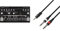 Behringer TD-3-BK Analoger Bass-Line-Synthesizer mit VCO, VCF, 16-stufigem Sequenzer & Adam Hall Cables K3YWPP0300 Audiokabel 3,5mm Klinke stereo auf 2 x 6,3mm Klinke mono 3m