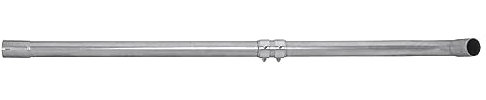 HELLA 8LA 366 003-301 Abgasrohr - Easy2Fit Kit - mitte - zweiteilig - Set mit Anbauteilen