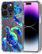 MOSNOVO Case for iPhone 14 Pro, [Buffertech 6.6ft Military-Grade Drop Protection] [Anti Peel Off Tech] Clear TPU Bumper Phone Case Cover Design - Sea Turtles