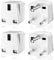 Indian to UK Plug Adapter 4 Packs, HITRENDS India to UK Travel Adapter 2 Pin to 3 Pin Worldwide Adapter Converter Plug UK (10A/250V),for India, Pakistan, Sri Lanka(Type D), White