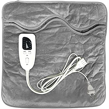 Elektrischer Fußwärmer, 40x40cm Waschbare Elektrische Füße mit 6 Wärmespiegel 4 Timer, Wärmeres Schnelles Heizkissen für Fuß, Rücken und Ganzkörper für Männer, EU-Plug