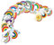 Amaxiu 100 Stück Regenbogen Aufkleber - Boho Vinyl Wasserfest, Graffiti Scrapbooking-Etiketten für Wasserflaschen, Laptop, Gitarre, Handyhülle, Gepäck