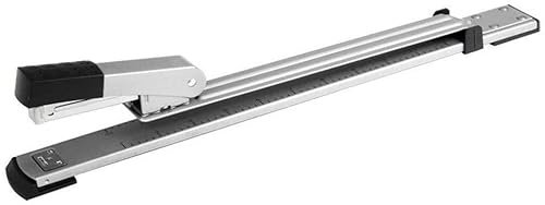 Heftgerät Langarm-Hefter – 25 Blatt Kapazität, 300 Mm Ausladung – Ergonomisches Metallgehäuse, Robust Und Zuverlässig – Schwarz Bürohefter (Color : A)