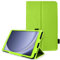 TECHGEAR Leather Case for Samsung Galaxy Tab A9 8.7 (SM-X110 / SM-X115) Premium PU Leather Slim Folio Stand Case Cover with Hand Strap [Green]