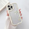 LVTFCO Clear Makeup Mirror Case For iphone 14 Plus 12 13 Mini 11 Pro Max X XR XS Max 7 8 Plus Curly Wavy Border Shockproof Soft Cover,White,For iPhone Xs