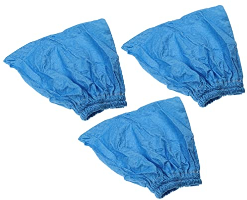 vhbw 3X Textilfilter kompatibel mit Lidl/Parkside PNTS 1250/9 Staubsauger, Nass-/Trockensauger - Stoffbeutel, Abwaschbar Blau