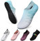 WateLves Wasserschuhe Badeschuhe Damen Herren Aquaschuhe Strandschuhe Schnell Trocknend Slip on Breathable Surfschuhe Unisex Schwimmschuhe für Beach Pool Surfen Yoga Grau Blau 40/41