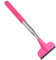Schneeschaufel Auto-Windschutzscheiben-Schneebesen Und Eiskratzer-Rakel, Kleiner Rakel Für Autofenster Ausziehbarer Rakel Schneeschieber (Color : Pink)
