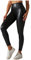 KONG JIMFAN Hosen Schnittschutzhose Gefütterte Thermo Strumpfhose Damen Thermo Leggings Schlaghose Damen Jeans Statement Strumpfhose Schrift Strumpfhose Frau Weite Jogginghose Damen(Schwarz,M)