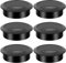Dawenur 6Pcs Kabeldurchführung Schreibtisch 60mm Kabeldurchlass Kunststoff Kabeldurchführung Schwarz für Tisch Office Schreibtische