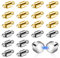 Magnetischer Halskettenverschluss, 24 Paare Armbandverschlüsse Schmuck Sicherheit Magnetische Verschlüsse Schmuck Verschluss Konverter Halskette Verlängerer und Verkürzer Armband Helfer Werkzeug