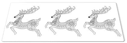 EHOMERY Tapis de Souris l Tapis de Bureau Gaming XXL cerf Tapis de Souris Pas Cher Tapis Souris Gamer XXL pour la décoration du Bureau - 1 Pack [30x80 cm]