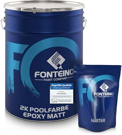 2K Schwimmbadfarbe Betonbeckenfarbe Poolfarbe MATT Anthrazitgrau - 5KG