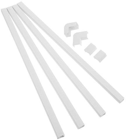 DOITOOL Cord Wall Cover Wire Hider for Wall Cable Covers for Wires on Wall Tv Mount Cable Hider White Easy Install