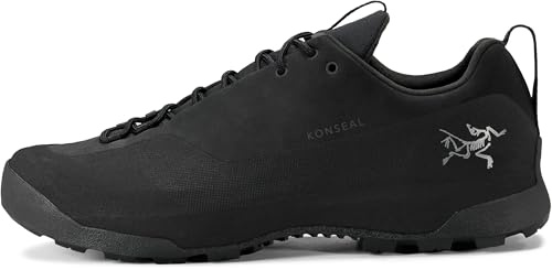 Arc'teryx Men's Konseal Shoe - Rugged Approach Shoes with Arch Support, Men’s Bouldering, Mountain, Hiking, Scrambling Shoes | Black/Black, 11.5