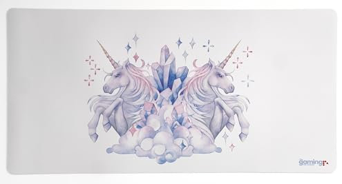 The Gaming Mat Company Single Player MTG Playmat & Mouse Pad – 72 cm x 36 cm Duel Unicorns Gaming Mouse Pad compatible with Magic: The Gathering playmats, MTG cards, TCG gaming mat