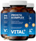 Prosta Komplex Kapseln im Braunglas - hochdosiert mit Sägepalmenextrakt, Brennnessel, Kürbiskern, OPC, Lycopin, Vitamin E, Zink, Selen - laborgeprüft und vegan - 270 Kapseln für 6 Monate von Vital25®