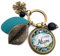 Porte clés bijou de sac Atsem - Bronze et cabochon verre illustré Super Atsem - idée cadeau fin d'année scolaire (Version 2)