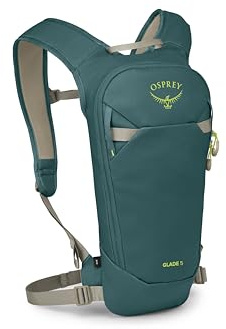 Osprey Glade 5L - Ski and Snowboard Hydration Backpack - Winter Pack with Hydraulics 2.5L Water Reservoir, Insulated Harness and NanoTough Fabric for Cold-Weather Use, Cascade Blue