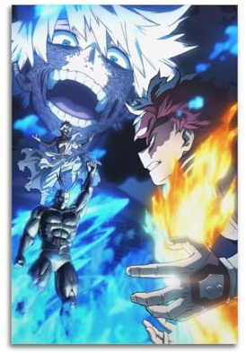 LXODGHE My Hero Academia Anime-Poster, dekoratives Gemälde, Leinwand, Wandposter und Kunstdruck, moderne Familienschlafzimmer-Dekoration, Poster, 20 x 30 cm