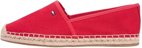Tommy Hilfiger Flag Canvas Espadrille Slipper Beige