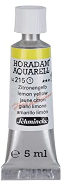 Schmincke – HORADAM® AQUARELL - feinste Künstler-Aquarellfarben, Zitronengelb - 5 ml
