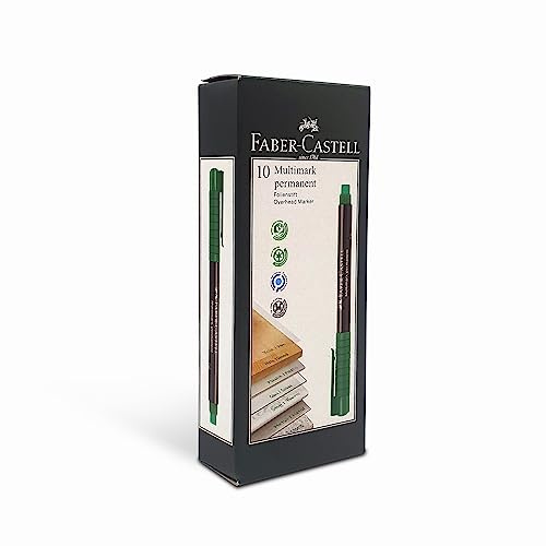 Faber-Castell Multimark Green 1pc (S) – Permanent Marker Permanent Markers (Green, Black, Green, Plastic, Fine, 1 pc (S))