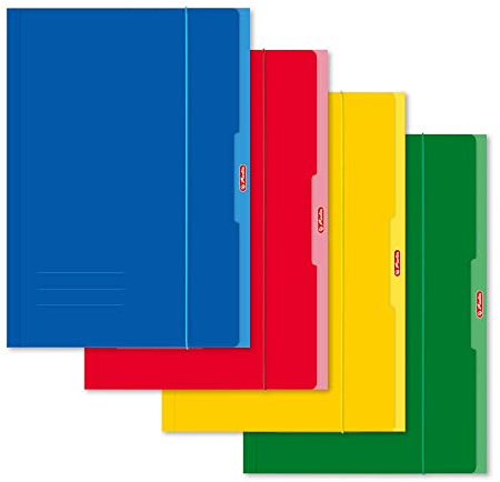 Herlitz 446401 Sammelmappe A4, 1 Stück, rot/gelb/grün/blau