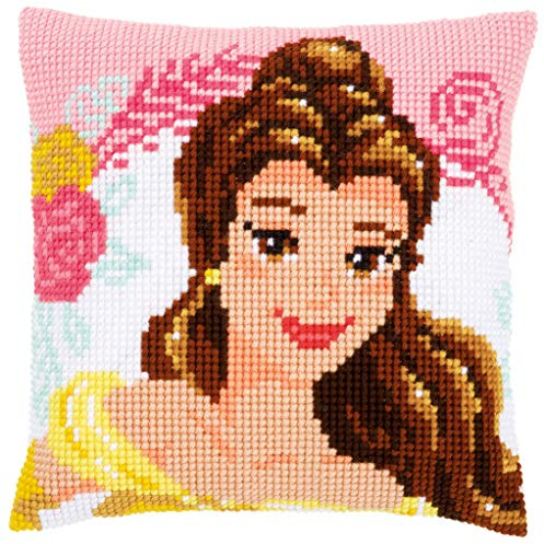 Vervaco Cross Stitch Kit: Cushion: Beauty And The Beast - Enchanted Beauty, Assorted