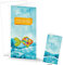 Logbuch-Verlag 10 Einladungskarten Kindergeburtstag Kommunion Taufe Fisch Jungen Mädchen blau bunt mit Kuvert 21 x 10,5 cm geklappt