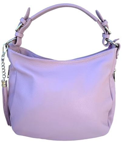 Bottega Carele Borsa Donna a spalla/tracolla in vera pelle BC205 (Rosa lilla)