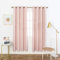 MANGATA CASA Kids Star Verdunkelungsvorhänge mit Ösen, Thermovorhang für Schlafzimmer, mit Aussparungen, Verdunkelungsvorhänge für Kinderzimmer, Wohnzimmer (rosa 132.1 x 213.4 cm)