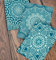 Wunderwand Fliesenaufkleber Mandala Mintgrün Petrol 12 Stück (15x20)