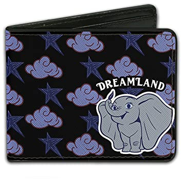 Buckle-Down Herren Geldbörse, Dumbo, 4.0 x 3.5