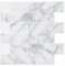 Art3d A17053P10 Fliesenspiegel zum Abziehen und Aufkleben, 30,5 x 30,5 cm, grauer Marmor, 10 Blatt