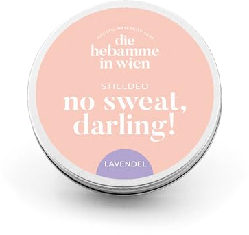 DIE HEBAMME IN WIEN - Deocreme - no sweat, darling! - Lavendel, Aluminiumfrei, natürliches Deo, Naturkosmetik, Stilldeo, sanft, ohne Parum, ohne Alkohol, 40g
