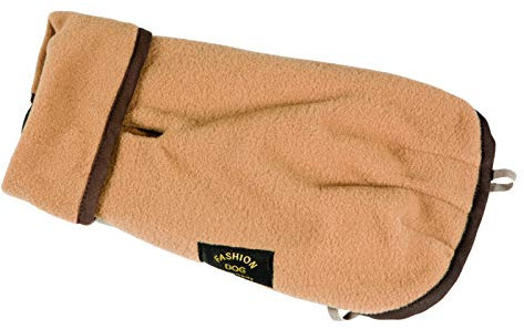 Fashion Dog Fleece-Hundemantel - Camel/Beige - 30