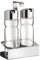 Pintinox Huilier 2 pièces (huile et vinaigre) série Prima Collection en acier inoxydable et verre avec système anti-goutte