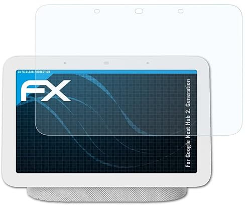 atFoliX Film Protection d'écran compatible avec Google Nest Hub 2. Generation Protecteur d'écran, ultra-clair FX Écran protecteur (3X)