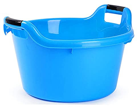 Cubo, barreño, Tina de plástico Multiuso.15Litro Color a Elegir (Azul)