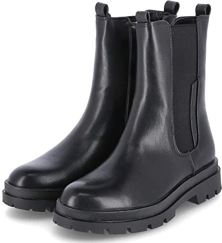 Tom Tailor Damen 4290302 Chelsea-Stiefel, Black, 39 EU